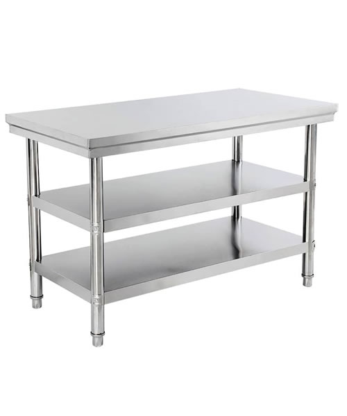 3 step stainless Work table