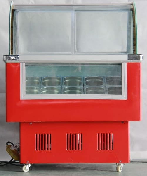 Ice cream display freezer