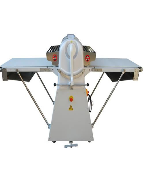 Standing dough sheeter